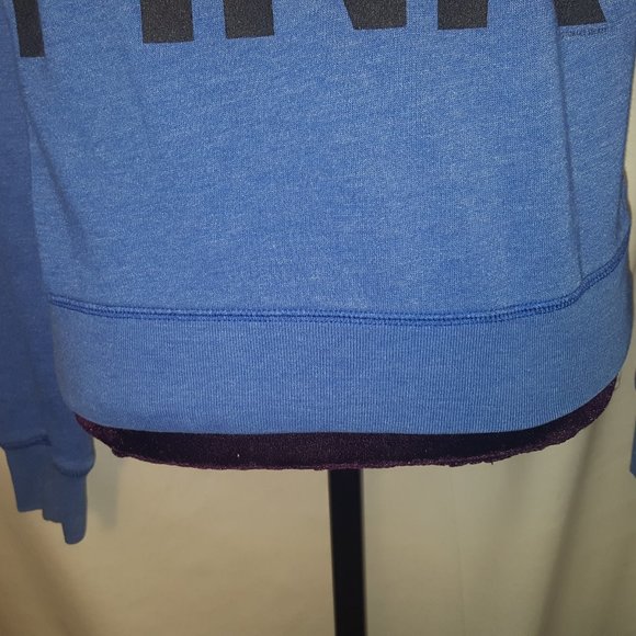 VICTORIA SECRET JACKET BLUE PINK SMALL ZIPPER - Picture 9 of 10